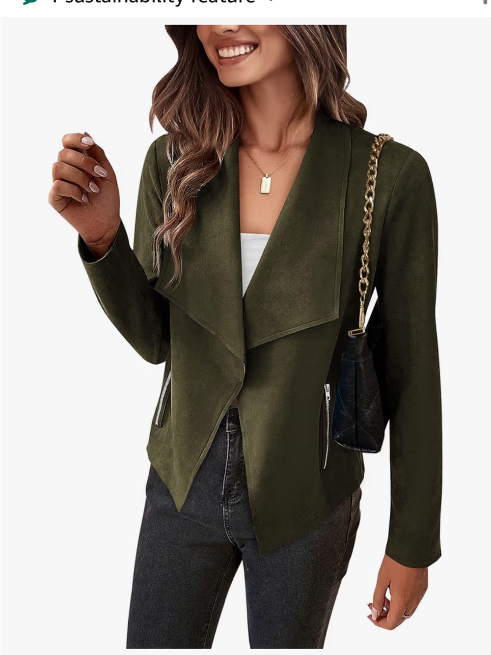 Faux Suede Jacket